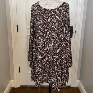 Wild Fable black and floral dress